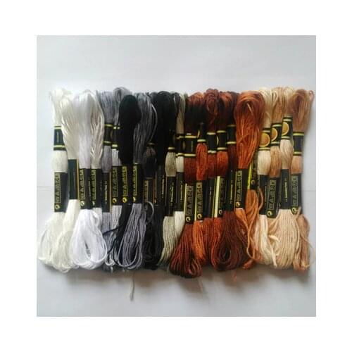 Cxc threads DIY DMC 3023-3348 Embroidery Floss Embroidery Threads 10PCS/lot 8M Cross-stitch kit Cross stitch Floss Kits 11.12