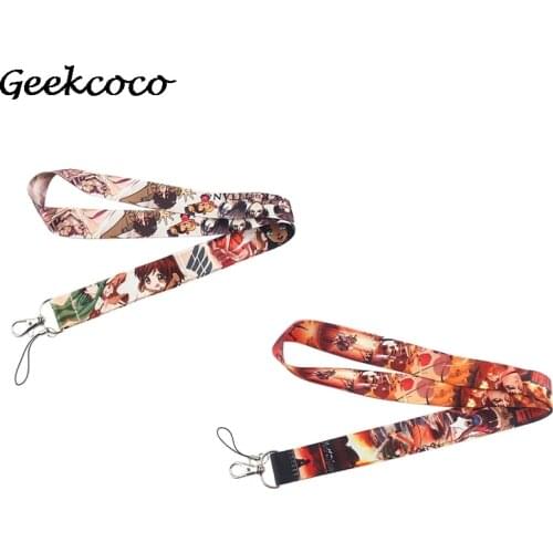 J1939 Anime Lanyard Mobile Phone Key Card Identification Straps USB Badges Holder Hanging Webbing Lanyard
