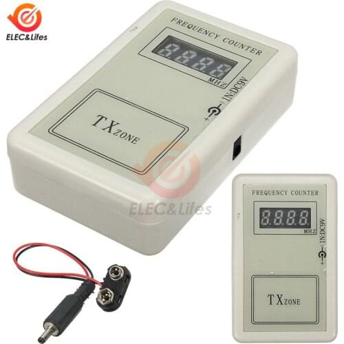 Handheld Remote Control Wireless Frequency Meter Counter tester 250-450MHZ for Car Auto Remote Cymometer Detector Power Cable