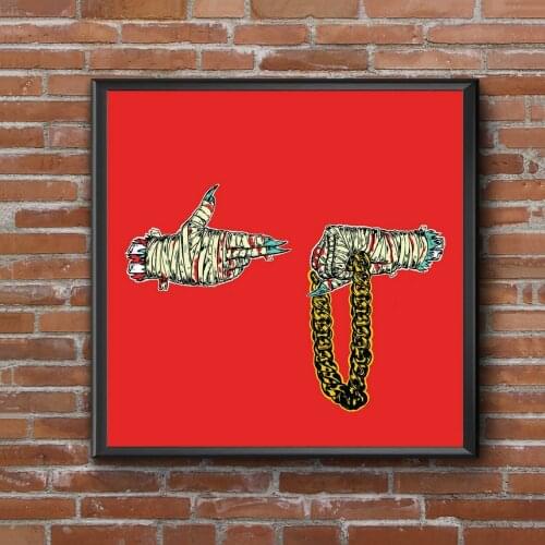 Run The Jewels - Run The Jewels 2 Music Album Cover Poster Music Star Singer Canvas Print Art Wall Painting Home Decoration