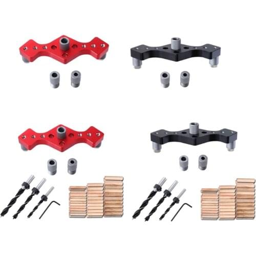 Aluminum Alloy Drilling Positioner Woodworking Carpentry ScribeTools Template Straight Hole Guide Locator