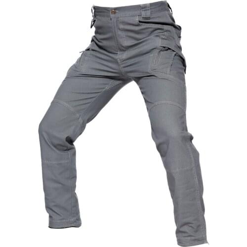 Tactical Pants Army Male Camouflage Jogger Cotton Loose Casual Trousers Many Pockets Military Style Mens Cargo Pants Plus Size