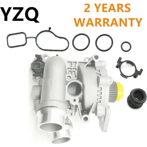 06H121026BA 06H121026DD Engine Water Pump Thermostat With Hose Connector Set For Audi A4 A6 Q3 TT VW Passat Golf Tiguan Jetta