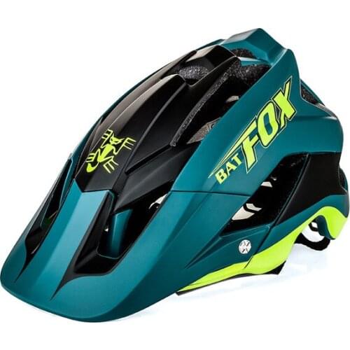 BATFOX Bike Helmet Overall Molded Mountain Road Helmet Ultralight Bicycle Cycling Helmet BATFOX DH AM casco ciclismo bicicleta