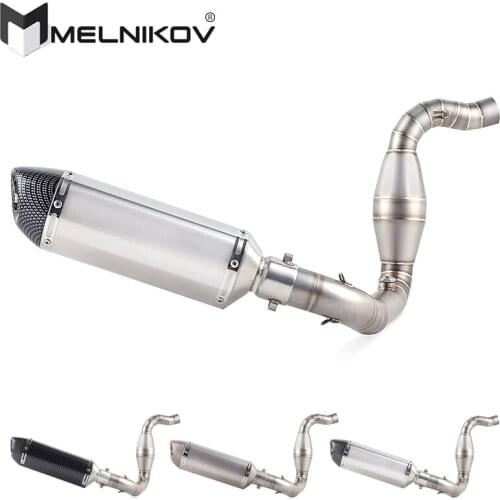 Motorcycle Full System Exhaust Muffler Escape Middle Contact Pipe Slip On For BMW G310R G310GS G 310R G 310GS Exhaust