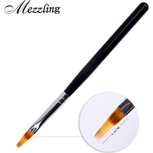 1PC Black Handle Nylon Hair Ombre Brush Nail Art Brush UV Gel Professional Nail Tools