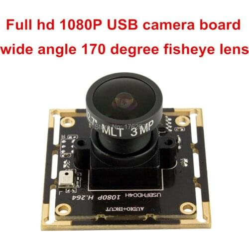 1920*1080 H.264 MJPEG 30fps usb camera module CMOS AR0330 fisheye lens wide angle full hd usb camera board