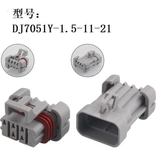 500 Sets 5 Pin Way Automotive Connector Cable Terminal Car Plug Jacket Auto Male Or Female plug DJ7051Y-1.5-11/21