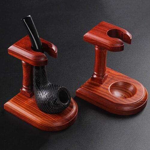 2021 New Solid Wood Pipe Rack 1-Digit Pipe Base Shelf Storage Display Stand Pipes Rack Holders Gifts for Men