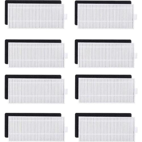 8Pcs Replacement Parts Filter for Coredy 3500 R3500 R3500S R750 Robot Vacuum Cleaner Accessories