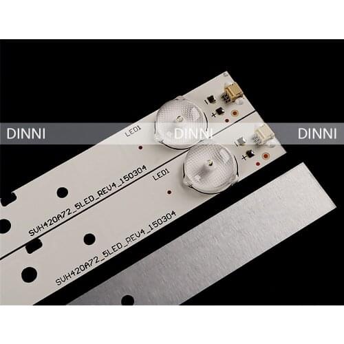 9PCS new original 5LED strip SVH420A72_REV3_5LED_130114 SVH420A72_5LED_REV4_150304 FOR LED42EC110JD 42K220 110JD 220JD