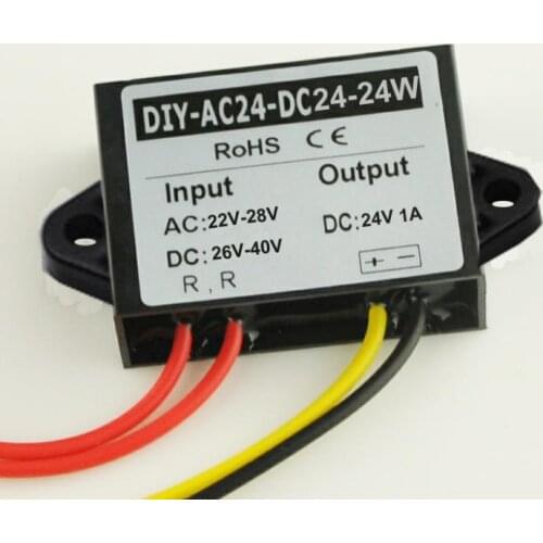 AC24V(22-28V) DC(26-40V) Converter To DC 24V 1A Buck Power Module AC-DC 24V To 24V 1A Power Converter Supply Adapter Waterproof