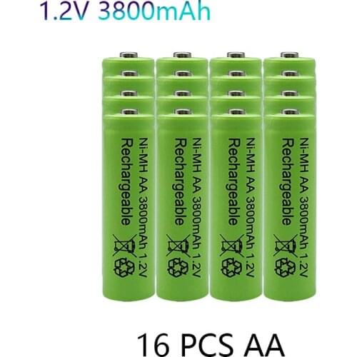 Brand new 1.2V 3800 MAH Ni MH AA rechargeable battery rechargeable Ni MH AA rechargeable toy microphone