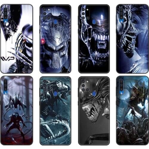 Black tpu Case For Samsung Galaxy A50 50S A30S A10 A01 A11 A21S A31 A41 A51 A71 M21 M30S S10 LITE Cover Alien vs Predator