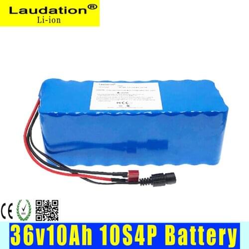 Electric Bicycle Laudation 36V 12ah Lithium Battery 42V10S 4P High Quality 18650 Package Motorcycle Scooter with Balance 15A BMS