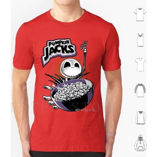 Pumpkin Jacks T Shirt Print Cotton Jack Nightmare Before Christmas Nightmare Skellington Burton Animation Geek Christmas