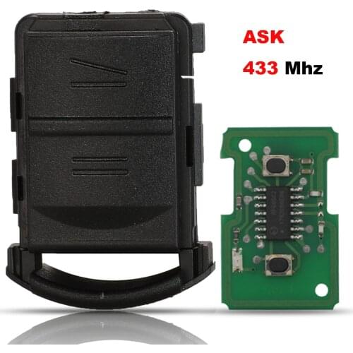 Jingyuqin 2B ASK 433Mhz Remote Control Key Smart Car Key for Vauxhall for Opel Corsa C Meriva Tigra Combo Van without Blade