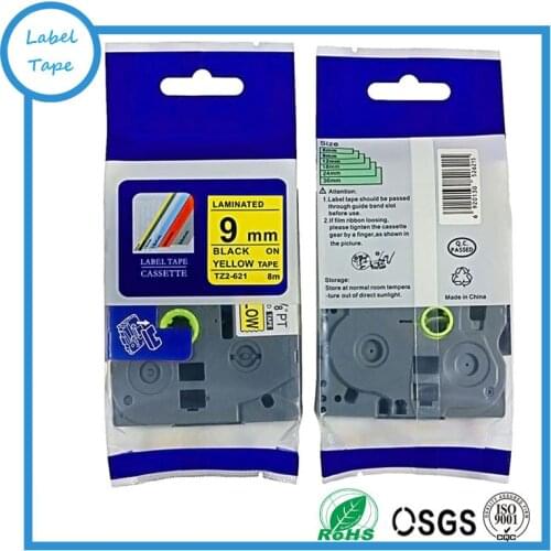 10pcs tz631 black in yellow compatible Brother P-touch tz tape tze631