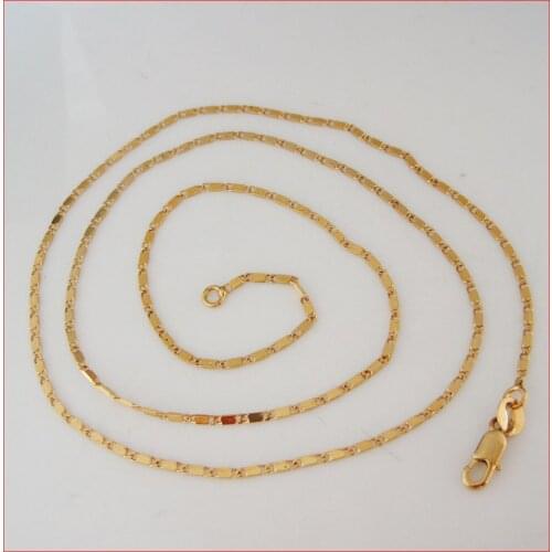 Min order 10$/CAN MIX DESIGN/ 24" - YELLOW GOLD SOLID GP FILLED LINK CHAIN NECKLACE/Great Gift/Great Money Maker