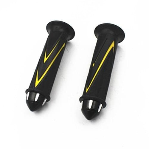 Motorcycle 7/8" 22mm Rubber Handgrips Grips Bar end Motorbike Dual Sports Street Bike Cruiser Bobber Chopper Touring Atv