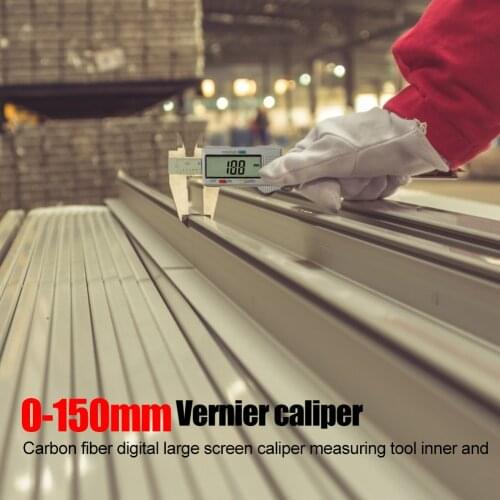 Multi-functional 0-150mm Classic Texture LCD Digital Depth Practical Ruler Electronic Vernier Calipers Gauge Micrometer
