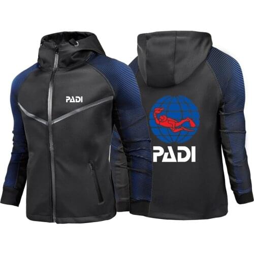 2021 New Men Scuba driver Padi Comfortable Jackets Print Sweatshirts Mans Cotton Hip Hop Customize Racing suits Zip Coats Hoodi