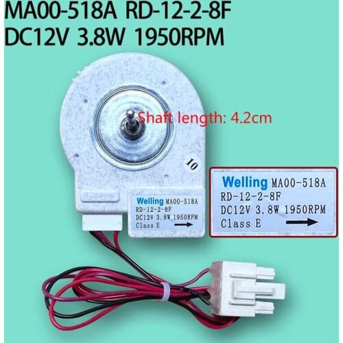 New original refrigerator parts BCD-320WGPMA BCD-320WTPMA RD-12-2-8F MA00-518A DC 12V freezer fan motor