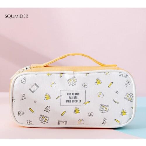 New creative pencil case portable large-capacity pencil bag fashion net red simple storage primary school stationery bag