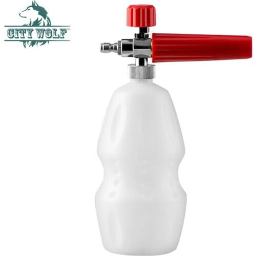 Snow Foam Lance City wolf Adjustable Foam Cannon 1 L Bottle With 1/4 Quick Connector Foam Blaster high pressure washer foam gun