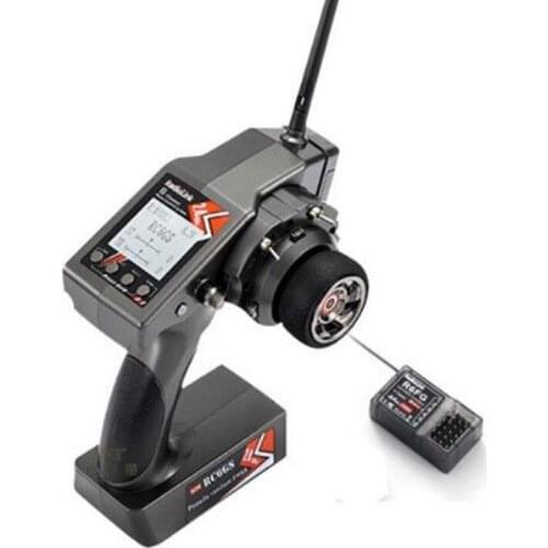 RadioLink RC6GS 2.4G 6CH Rc Car Controller Transmitter + R6FG Gyro Inside Receiver for RC Car Boat (400m Distance)