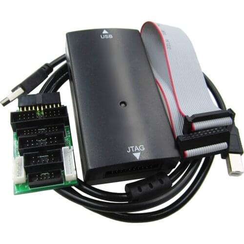 JLINK V9 Emulator Kit Simulator with Convert board USB cable Black color debugging tools, AMR Emulator support JTAG/Cortex/STM32