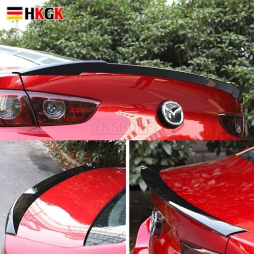 FOR Automobile Parts Spoiler New Sedan Mazda 3 Axela 2019 2020 Mazda3 Car Trunk Rear Tail Spoiler High Quality ABS Material M3