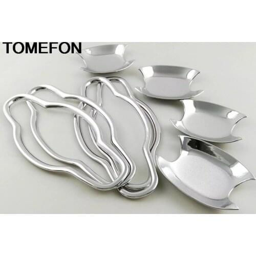 TOMEFON For Toyota Alphard 2016 ABS Chrome Exterior Accessories Door Handle Bowl Cover Molding Protector Trim Styling ABS