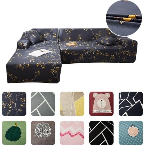 Universal Sofa Covers Lounge Modern High Quality Stretchable Elastic Sofa for Living Room for Corner Sofa Cover with Peninsula