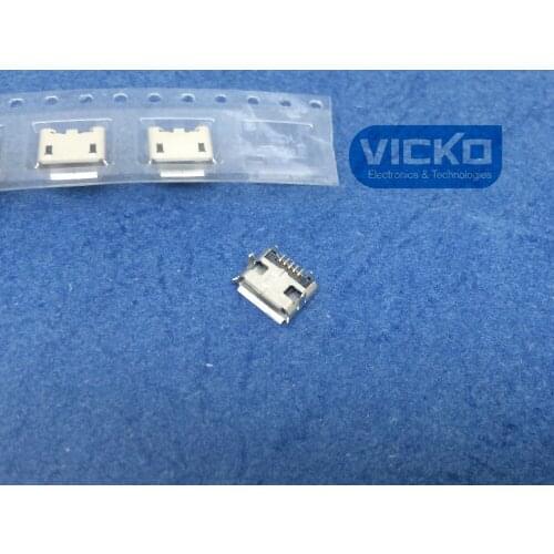 [VK]60PCS/LOT! Micro USB Connector Jack Female Type 5Pin SMT Tail Charging socket PCB Board 1