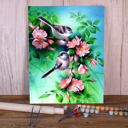 Animal Bird DIY Paint By Numbers Set Acrylic Paints 50*70 Painting On Canvas Decorative Paintings For Wholesale