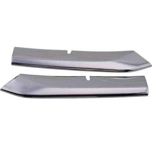 1Pair Chrome Front Bumper Grill Strips Cover Trim Molding Styling Car ABS Fit for Mazda CX3 2016 2017 2018 2019