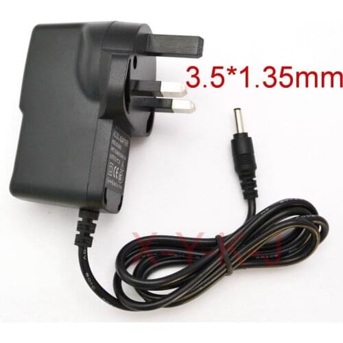 100PCS 4.5V1A AC100V-240V Converter Adapter DC 4.5V 1A Switching Power Supply1000mA UK Plug DC 3.5mm x 1.35mm Free post shipping