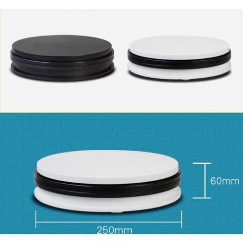 15/25cm 360 Degree Electric Rotating Display Stand Jewelry Display Rotating Turntable Photography Base Video Shooting Table 10kg