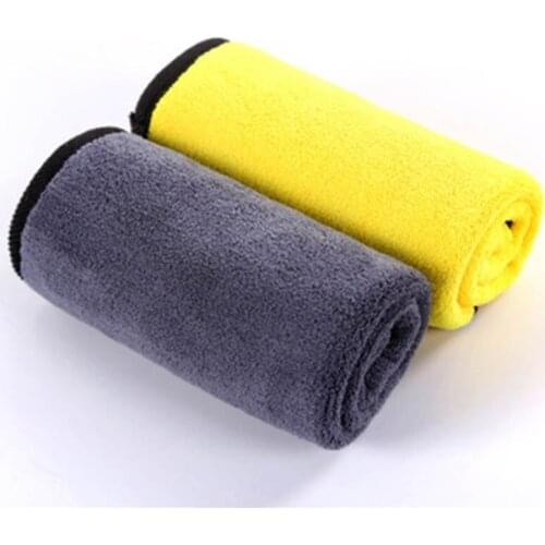 2pcs Auto Wash Cloth Microfiber Towel 30*30cm Cleaning Door Window Care Thick Strong Water Absorpt For Car Home Furniture Hair