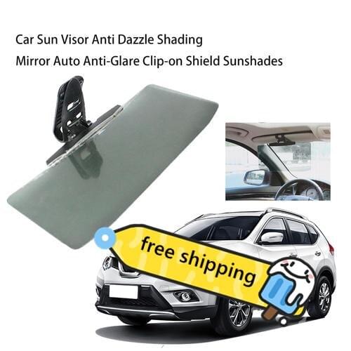Car Sun Visor Anti Dazzling Shading Mirror Auto Anti-Glare Clip-on Shield Sunshades Automobile Driving Mirror Drop Shipping