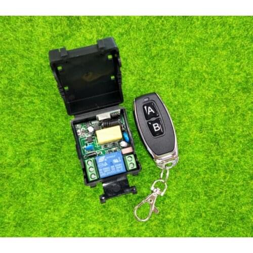 AC 220 v 1 ch wireless remote control light switch receiver transmitter fan/light RF relay switch 433mhz