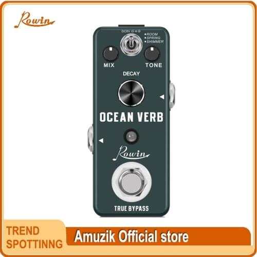 Rowin Ocean Verb Reverb Digital Guitar Effect Pedal