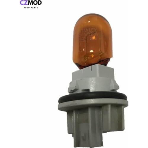 CZMOD Original WY21W 12V 21W Natural Amber Glass Halogen Lamp headlight turn signal holder&bulb side light used car accessories