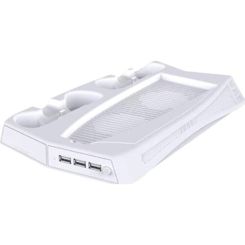 For PS5 Vertical Stand with Cooling Fan Dual Controller Charger Console Charging M5TE