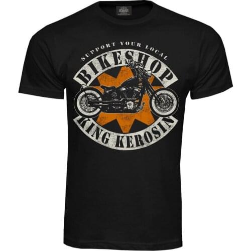 T Shirt T-Shirt Bikeshop Bobber Oldschool Rockabilly Custom Motorrad Bikebob Marley T Shirts