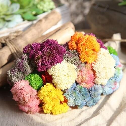 1Pc Artificial Hydrangea Flower Simulation Soft Fruit Wedding Succulent Home Garden Decoration