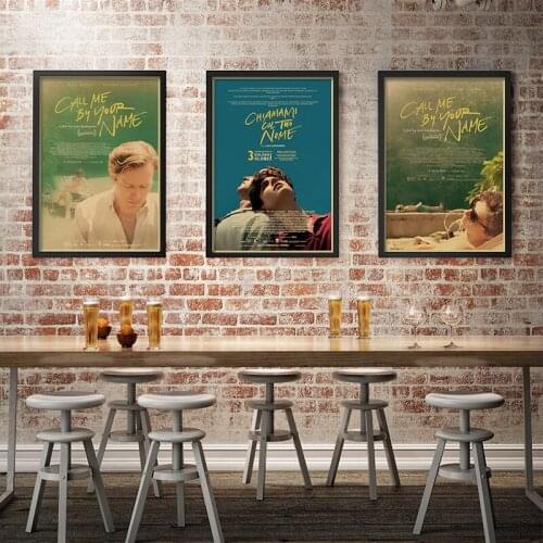 Call Me By Your Name Movie Retro Poster Art Printable Vintage Mural Living Room Decoration Room Decor Cudros Canvas Painting