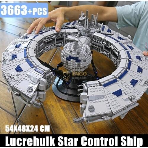 Lucrehulk Star Control Ship Mould King Building Blocks Star plan The Class Battleship Droid Control Ship model bricks Toys
