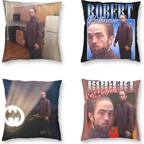 Robert Pattinson - Meme Cushion Cover 40x40 Home Decor Print British Actors Throw Pillow Case For Car Double-Sided